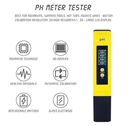 Digital pH Meter Testers: Risantec High Accuracy – Side View