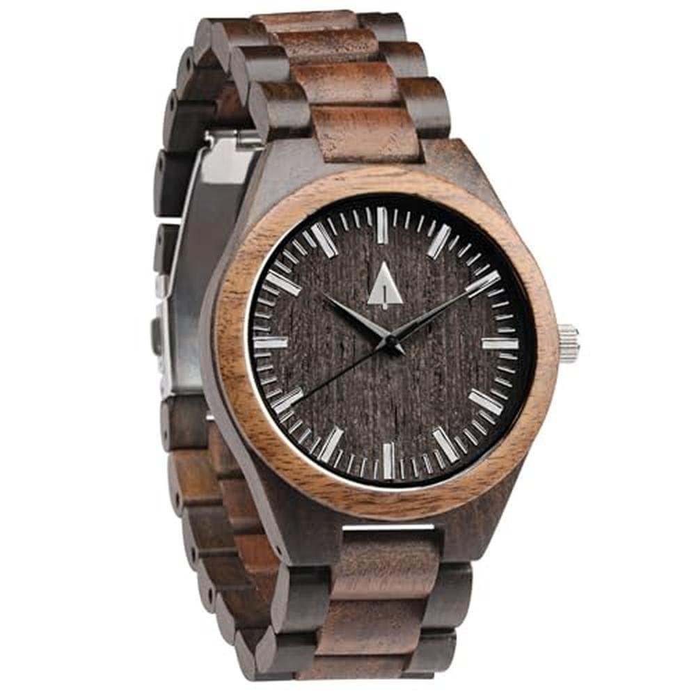 Treehut Wooden Watch: Japanese Quartz Movement – Front View