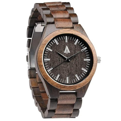 Treehut Wooden Watch: Japanese Quartz Movement – Front View