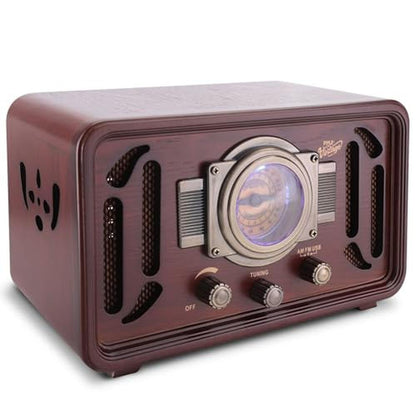 Pyle Retro Wireless Bluetooth Radio Speaker – Front View