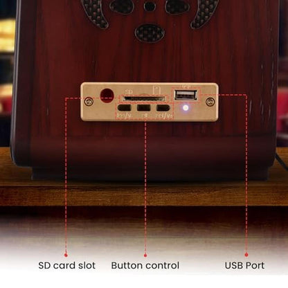 Pyle Retro Wireless Bluetooth Radio Speaker – In Use