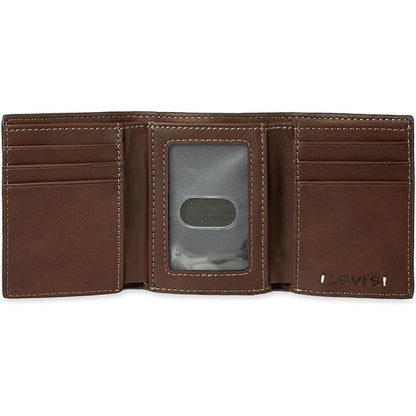 Levi Men's Trifold Wallet: Levi's Sleek and Slim Design – Packaging