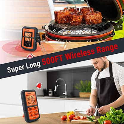 Thermometer Thermopro: ThermoPro TP08 500FT Wireless Meat – Close-up Detail