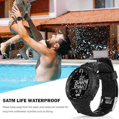 Watch Men: PALADA Digital Sports Watch Waterproof Tactical – Side View