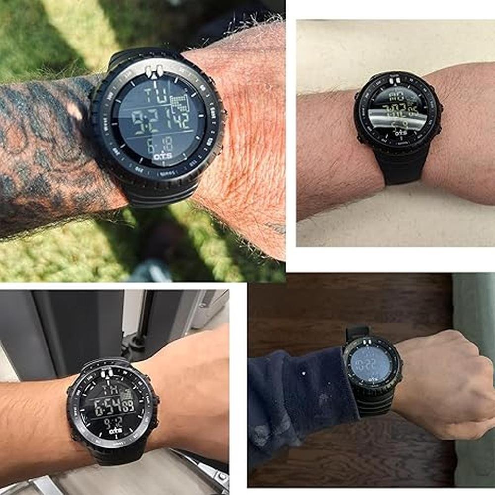 Watch Men: PALADA Digital Sports Watch Waterproof Tactical – Close-up Detail