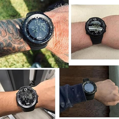 Watch Men: PALADA Digital Sports Watch Waterproof Tactical – Close-up Detail