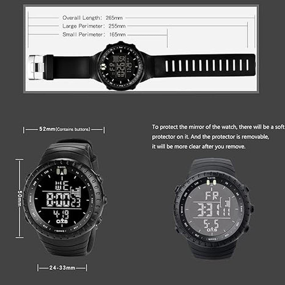 Watch Men: PALADA Digital Sports Watch Waterproof Tactical – In Use