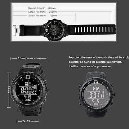 Watch Men: PALADA Digital Sports Watch Waterproof Tactical – In Use