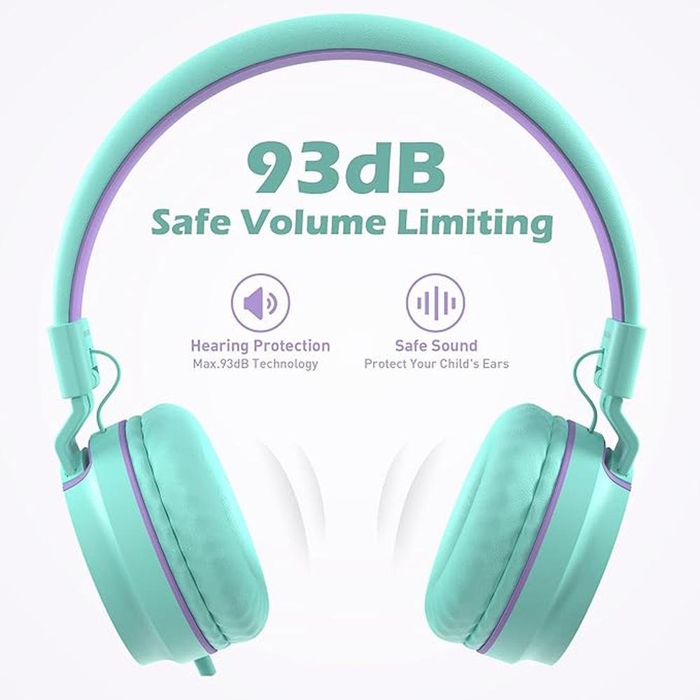 Kids Headphones: AILIHEN I35 On-Ear Headphones for School – Close-up Detail