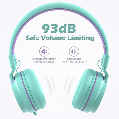 Kids Headphones: AILIHEN I35 On-Ear Headphones for School – Close-up Detail