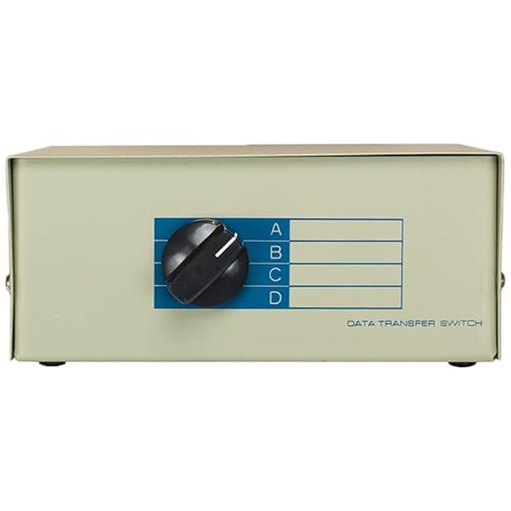 ZDMNEEA7-4 4-Way RJ11 Female ABCD Manual Data Switch – Front View