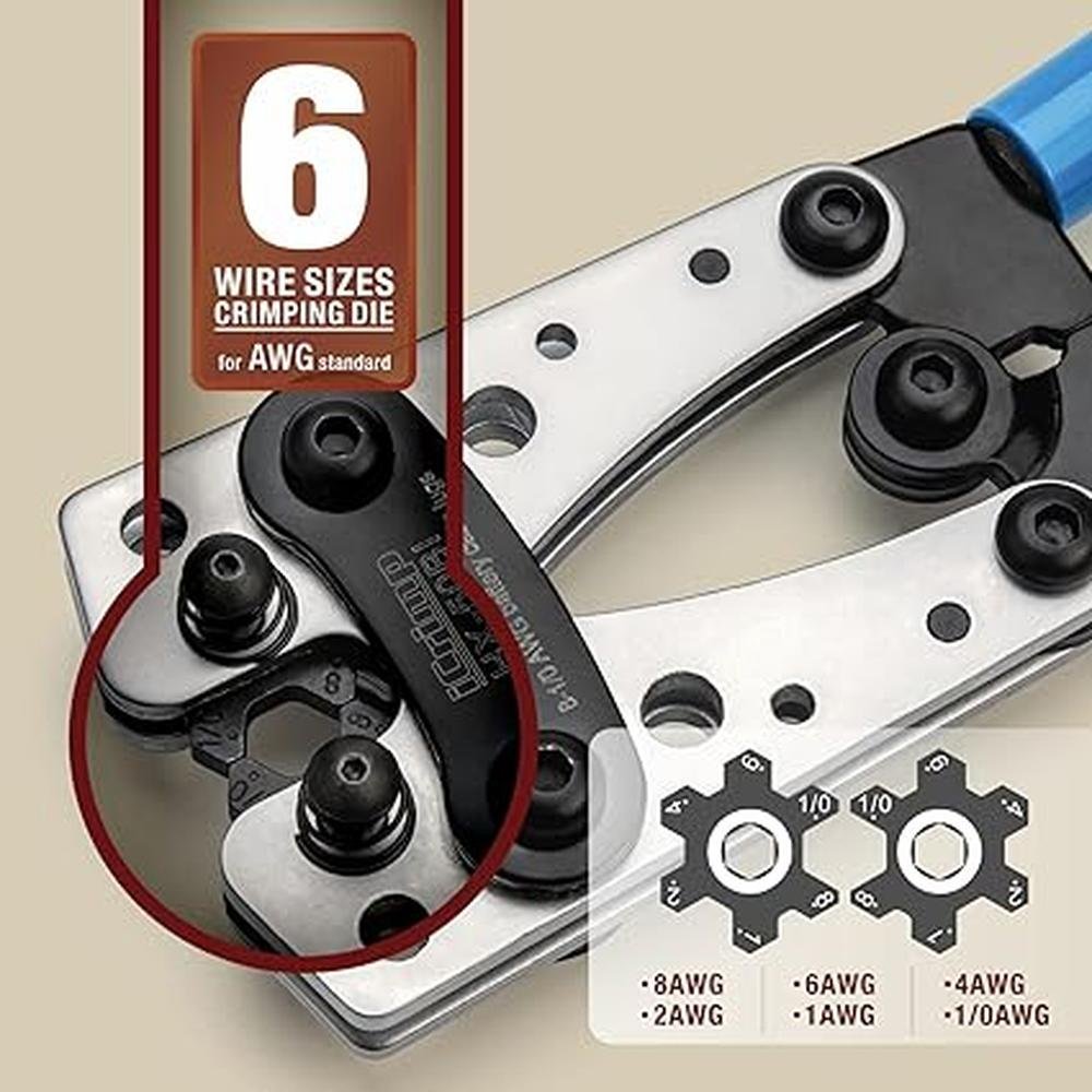 Lugs Icrimp: IWISS Icrimp Cable Lug Crimping Tool for – Side View