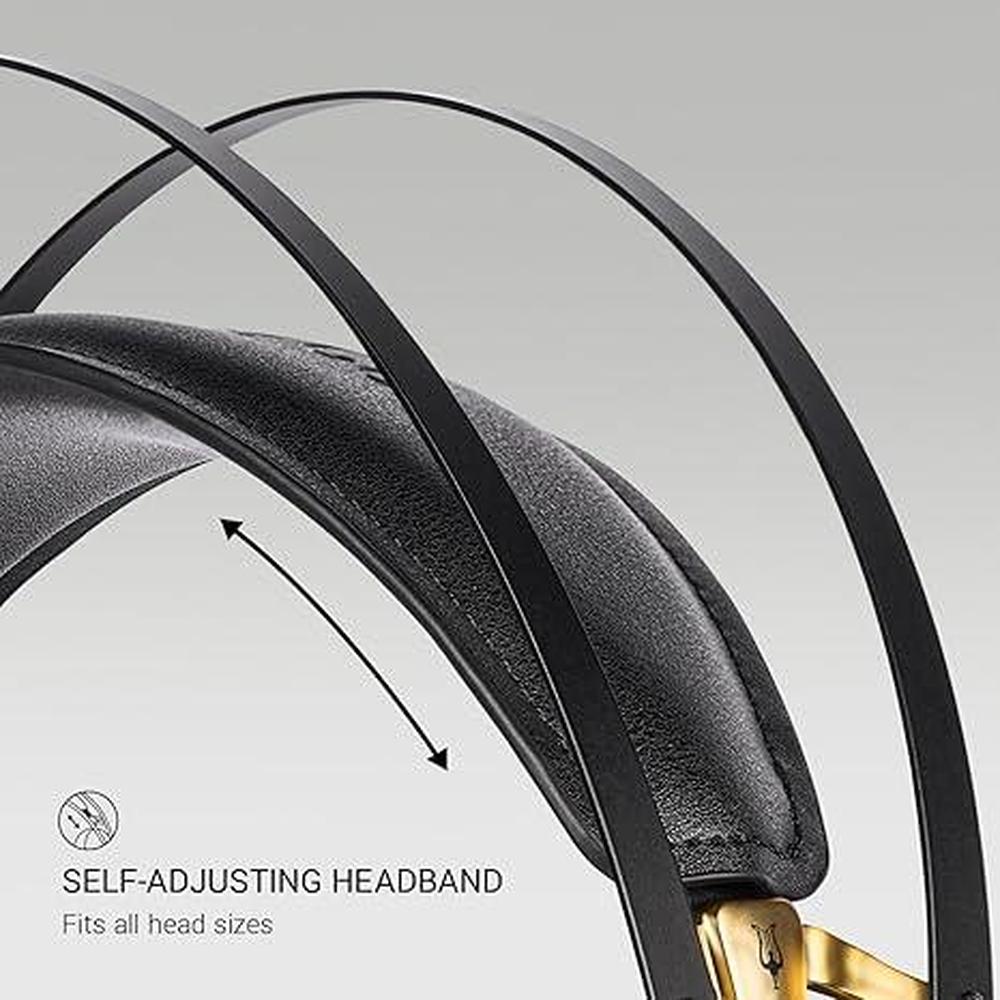 Headphones Meze: MEZE AUDIO 99 Classics Walnut Gold Wooden – Side View