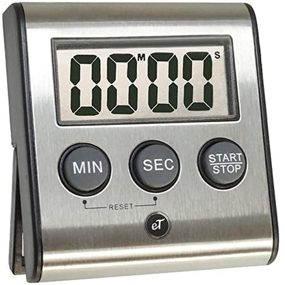 Elegant Digital Kitchen Timers – Front View