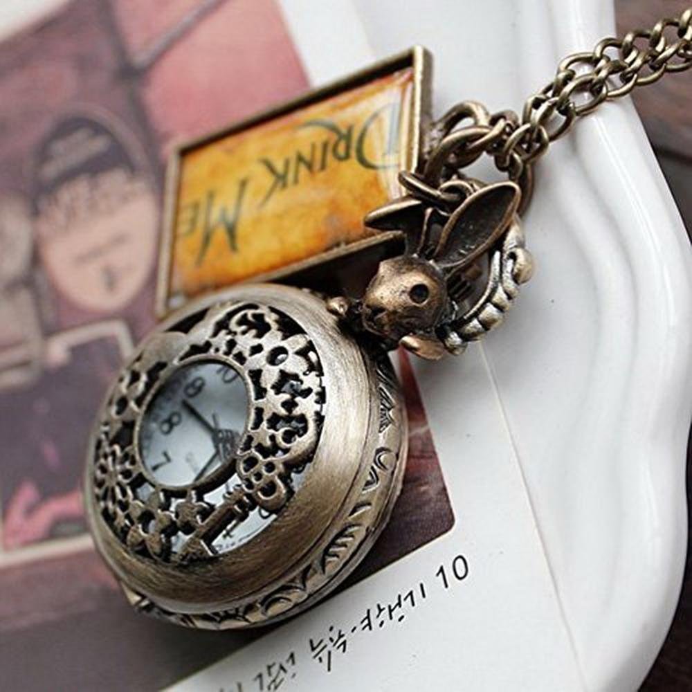 Watch Onwon: Onwon Vintage Drink Me Pocket Watch Necklace – Packaging
