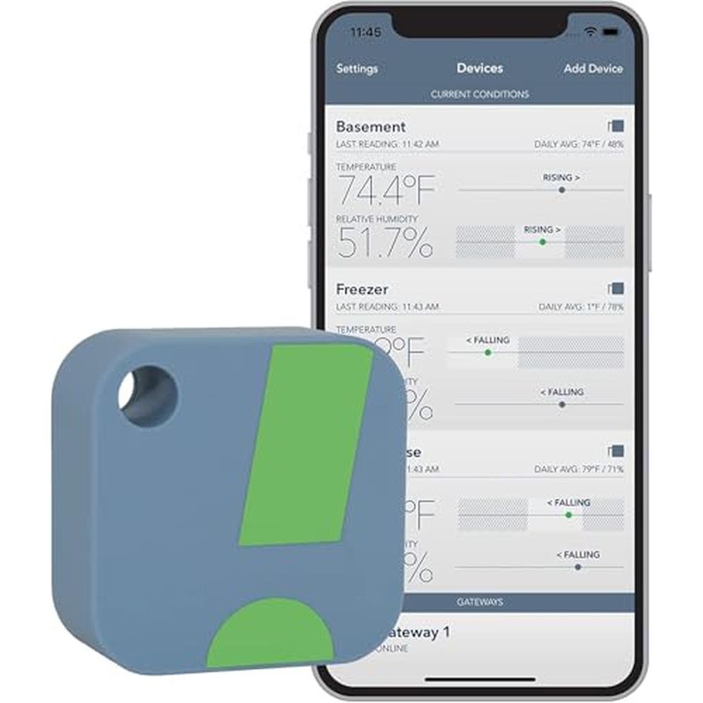 HT1 Smart Temperature Sensor and Humidity Sensor – Front View