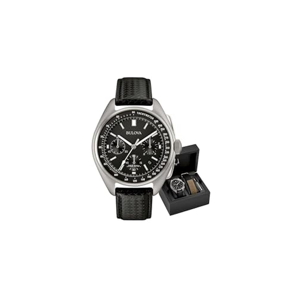 Bulova Men's Archive Series Lunar Pilot 6-Hand Chronograph – Front View