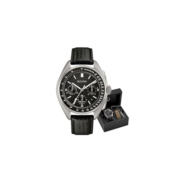 Bulova Men's Archive Series Lunar Pilot 6-Hand Chronograph – Front View