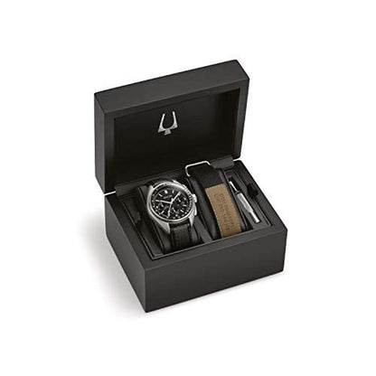 Bulova Men's Archive Series Lunar Pilot 6-Hand Chronograph – Close-up Detail