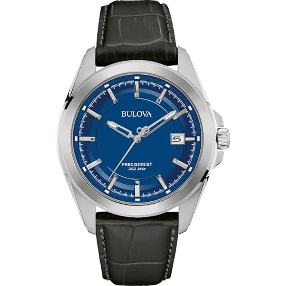 High-End Timepieces: Bulova Men's Precisionist 3-Hand – Front View