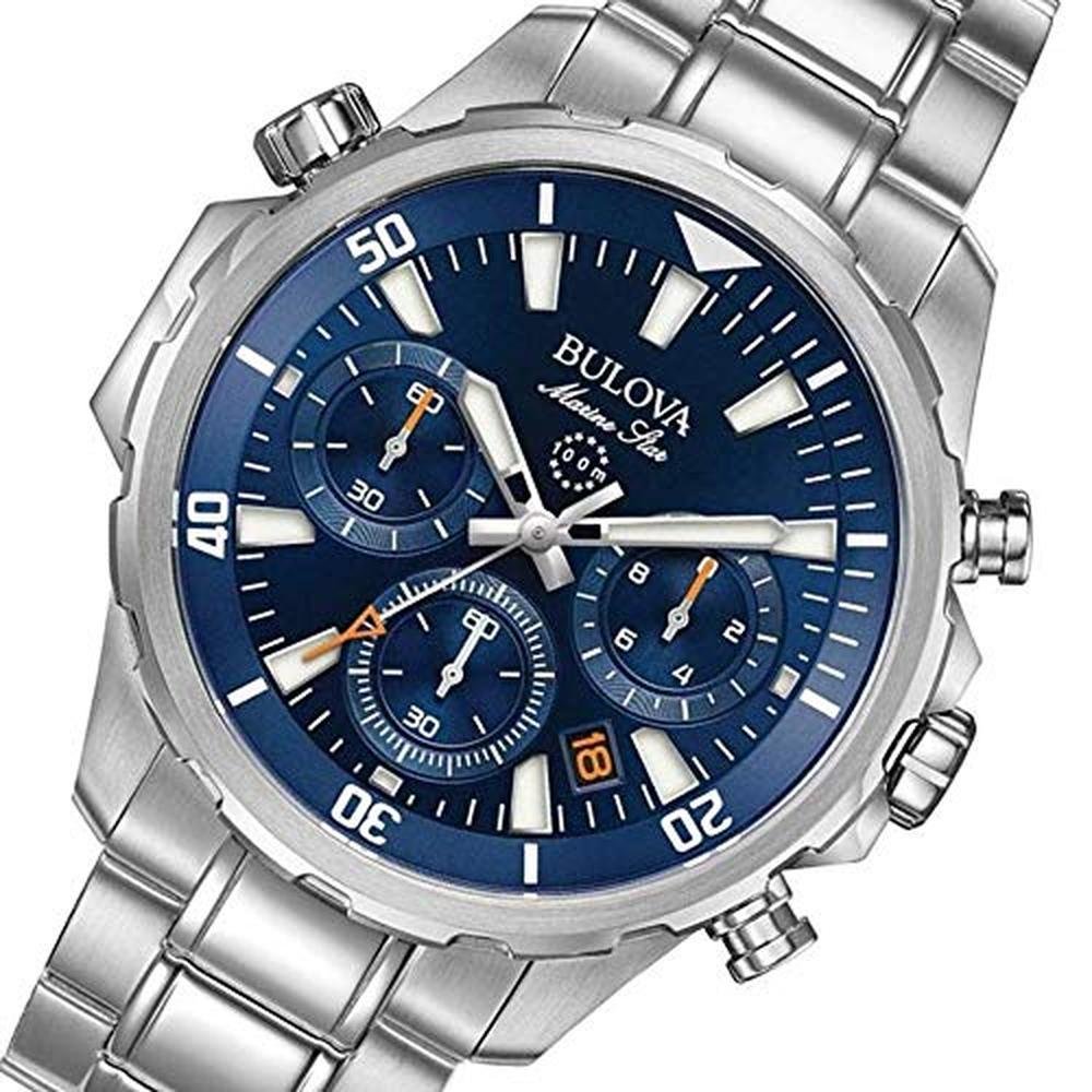Bulova Men's Marine Star Series B Stainless Steel 6-Hand – Side View