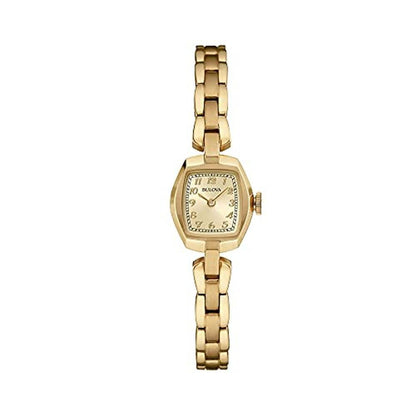 Bulova Ladies Classic Dress Mini 2-Hand Quartz Watch – Front View