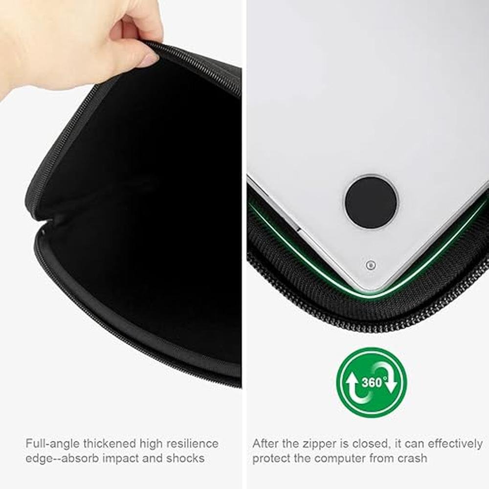 Arvok Laptop Sleeve Case: Premium Water-Resistant Notebook – Close-up Detail