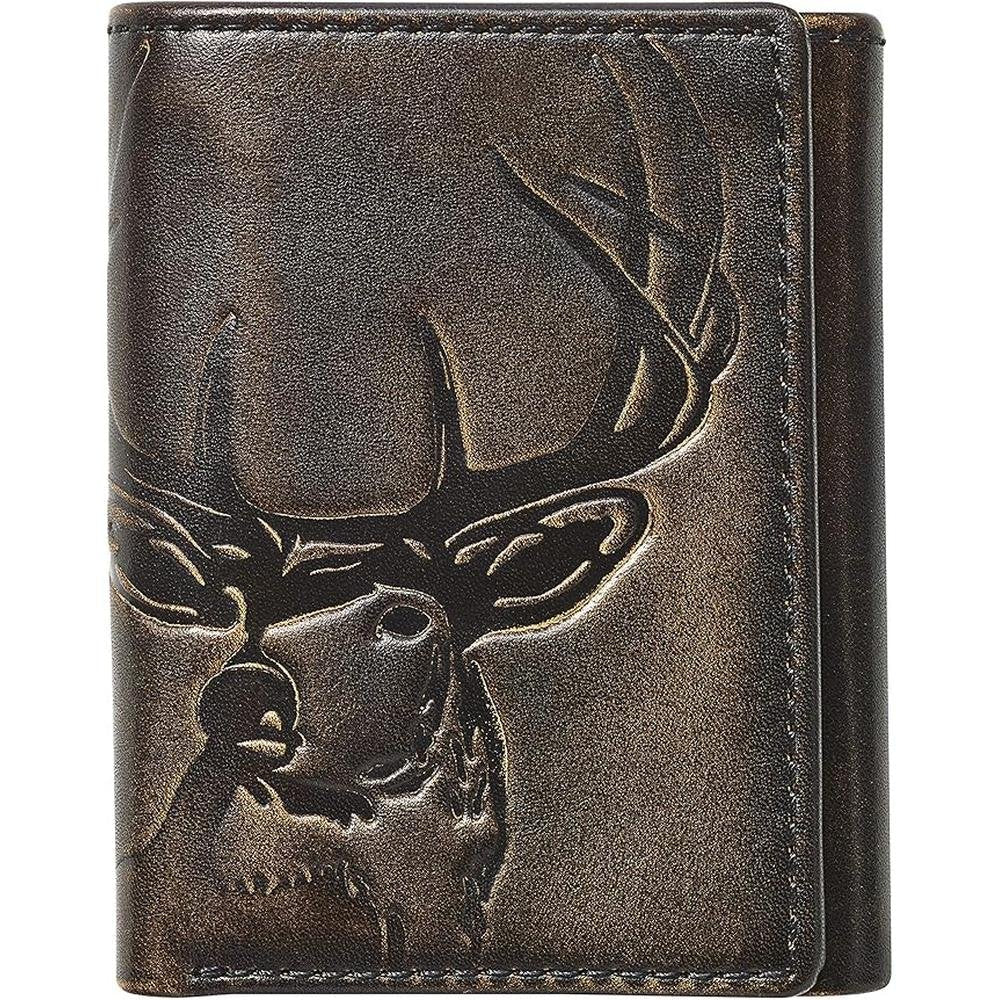 Wallet House: House of Jack Co Deer Trifold Wallet for Men – Front View