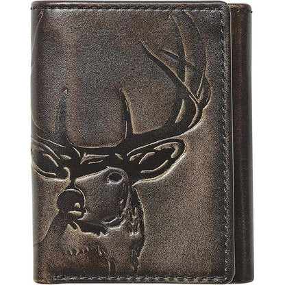 Wallet House: House of Jack Co Deer Trifold Wallet for Men – Front View