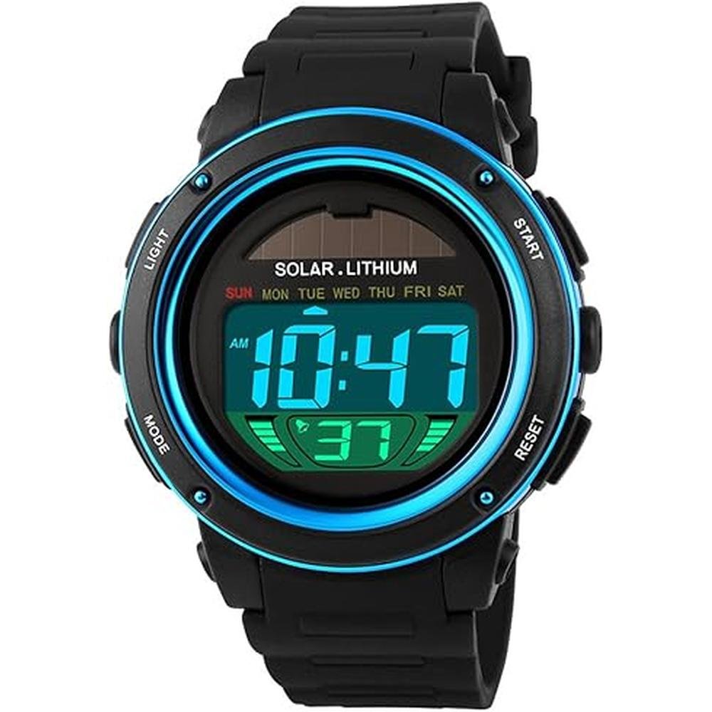 MASTOP Solar Watch: Neutral LED Digital Watch – Front View