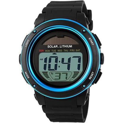 MASTOP Solar Watch: Neutral LED Digital Watch – Close-up Detail