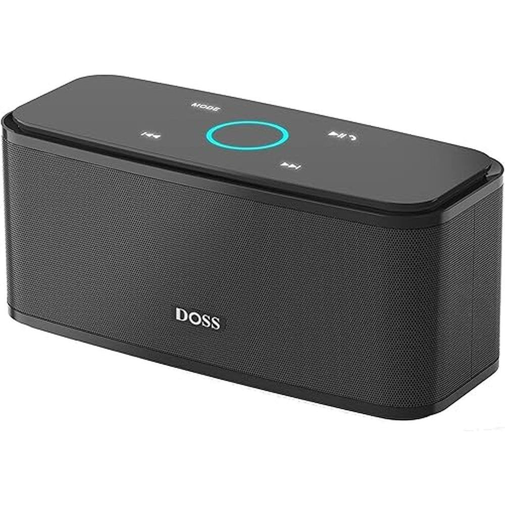 DOSS SoundBox Touch: Wireless Bluetooth Speaker with 12W HD – Front View