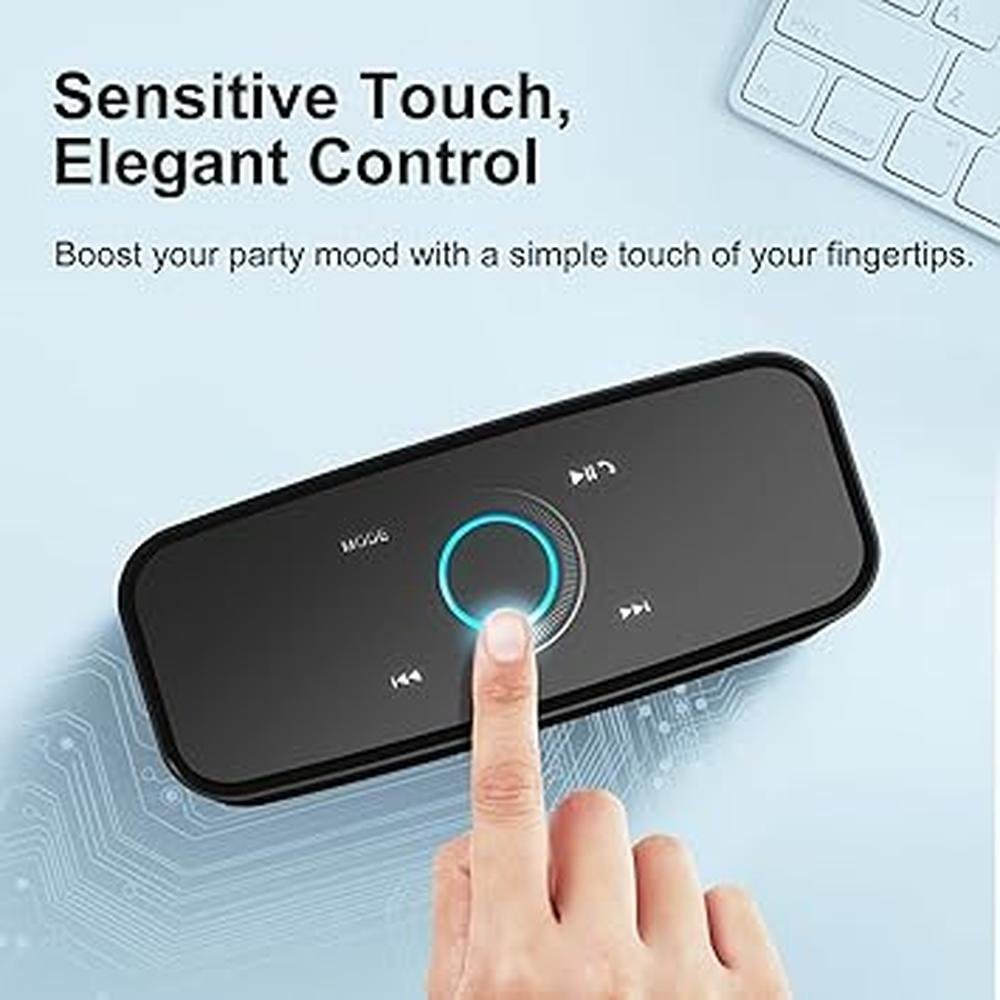 DOSS SoundBox Touch: Wireless Bluetooth Speaker with 12W HD – Close-up Detail