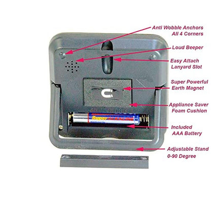 Premium Digital Kitchen Timer – Close-up Detail