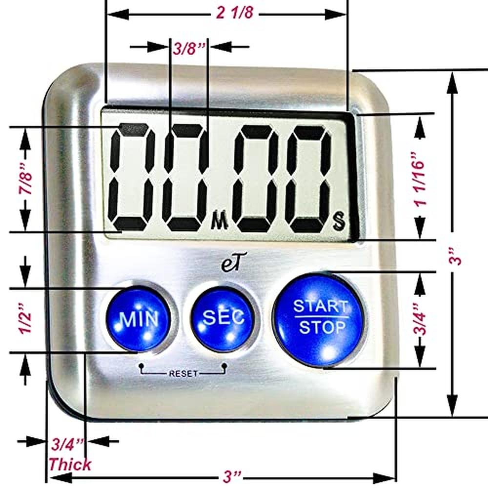Premium Digital Kitchen Timer – In Use