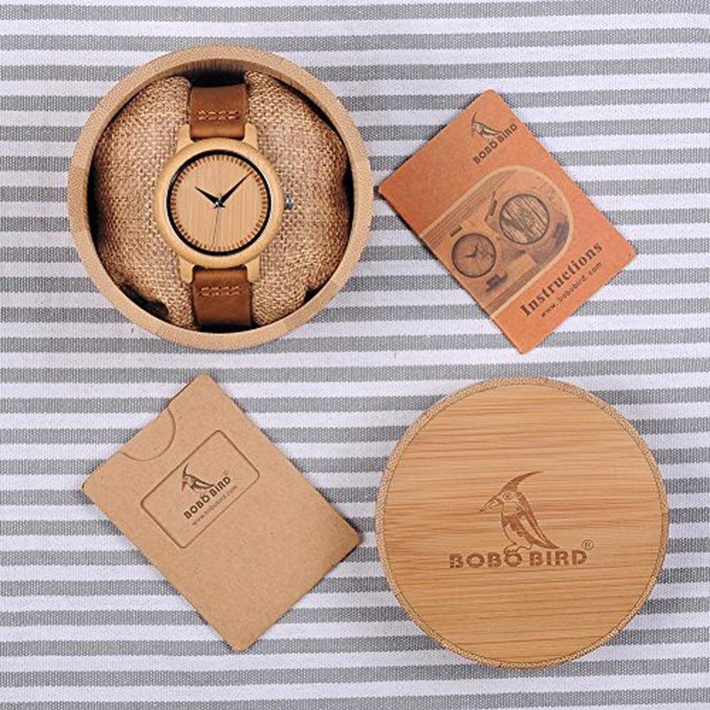 BOBO BIRD Men's Bamboo Wooden Watch – Side View