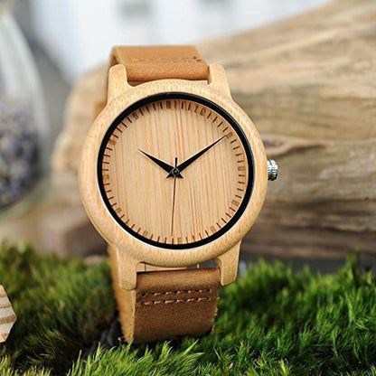 BOBO BIRD Men's Bamboo Wooden Watch – In Use