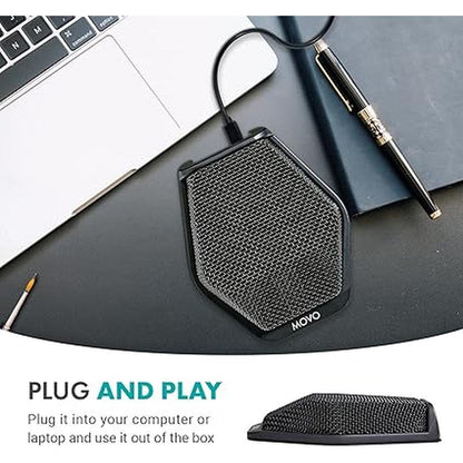 Movo Conference Microphone: Movo MC1000 USB Microphone – Side View