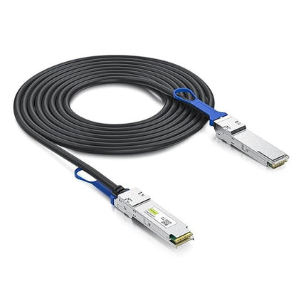 10Gtek 100G QSFP28 DAC Cable: 100GBASE-CR4 QSFP28 to QSFP28 – Front View