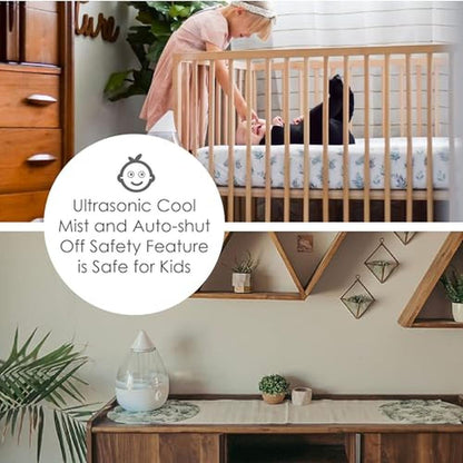 White Crane: Crane Teardrop Ultrasonic Cool Mist Humidifier – Close-up Detail