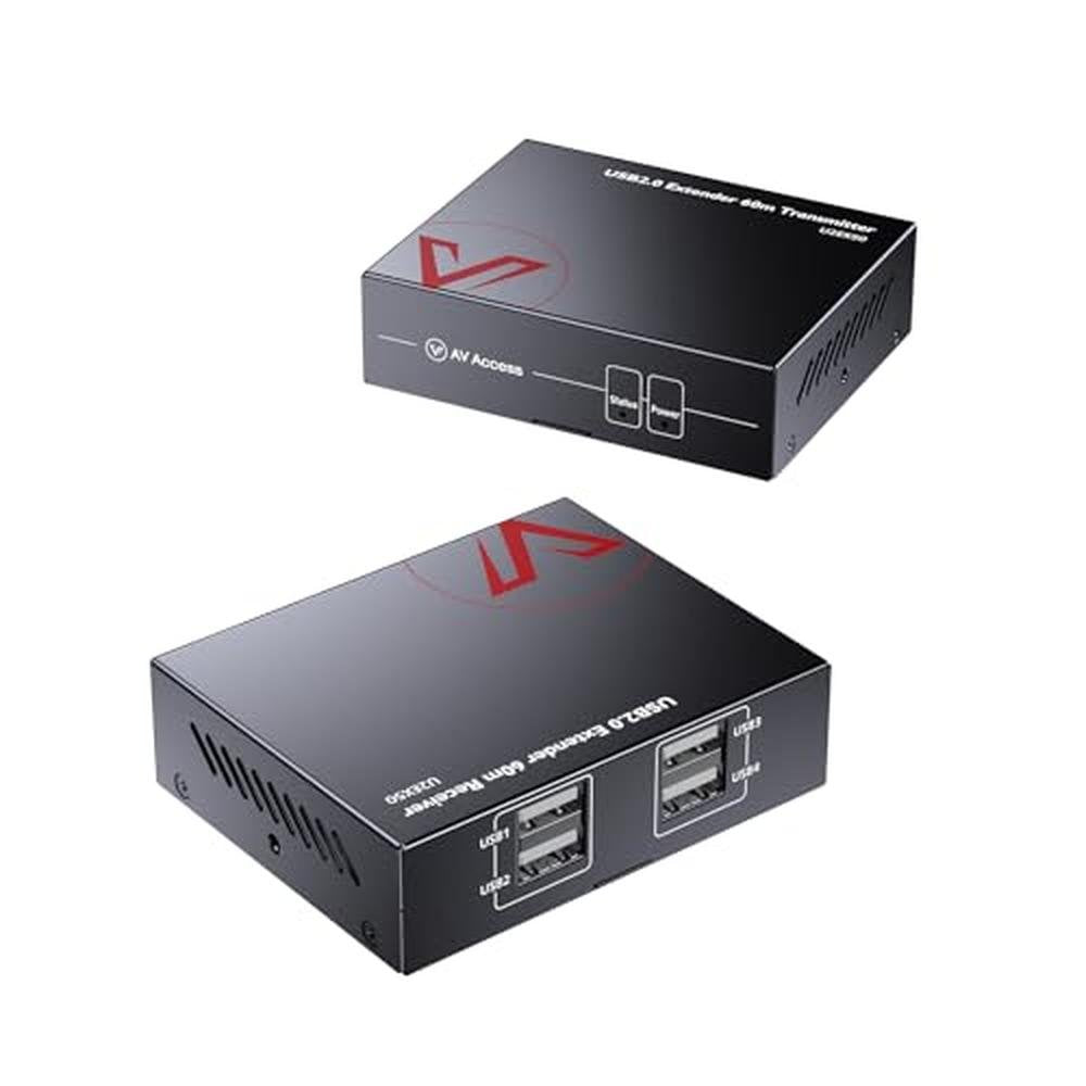 USB Extender: AV Access USB 2.0 Extender Over Cat5e/6 – Front View