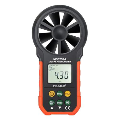 Proster Handheld Digital Anemometer – Front View