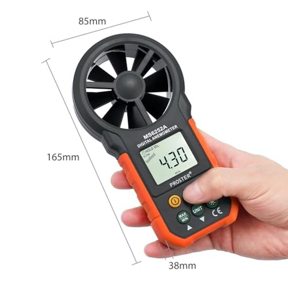 Proster Handheld Digital Anemometer – Close-up Detail