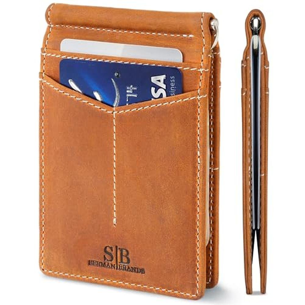 SERMAN BRANDS RFID Blocking Wallet Slim Bifold – Front View