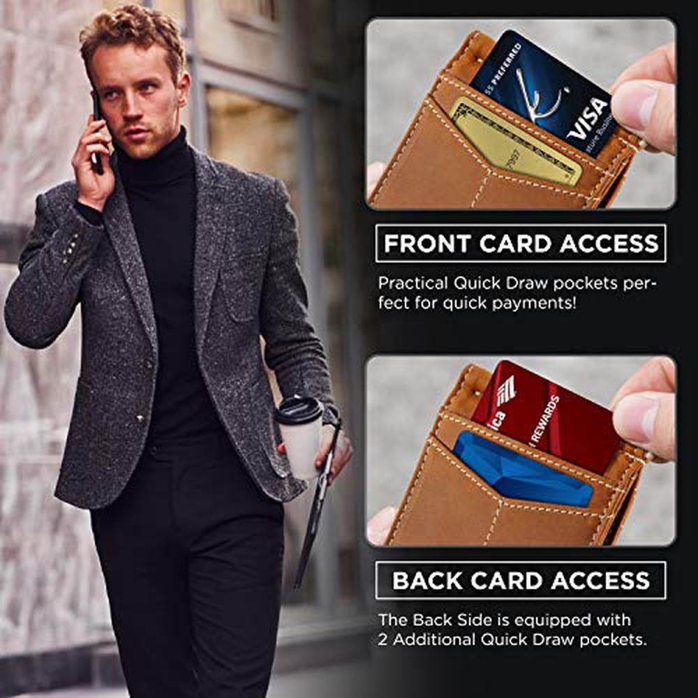 SERMAN BRANDS RFID Blocking Wallet Slim Bifold – In Use