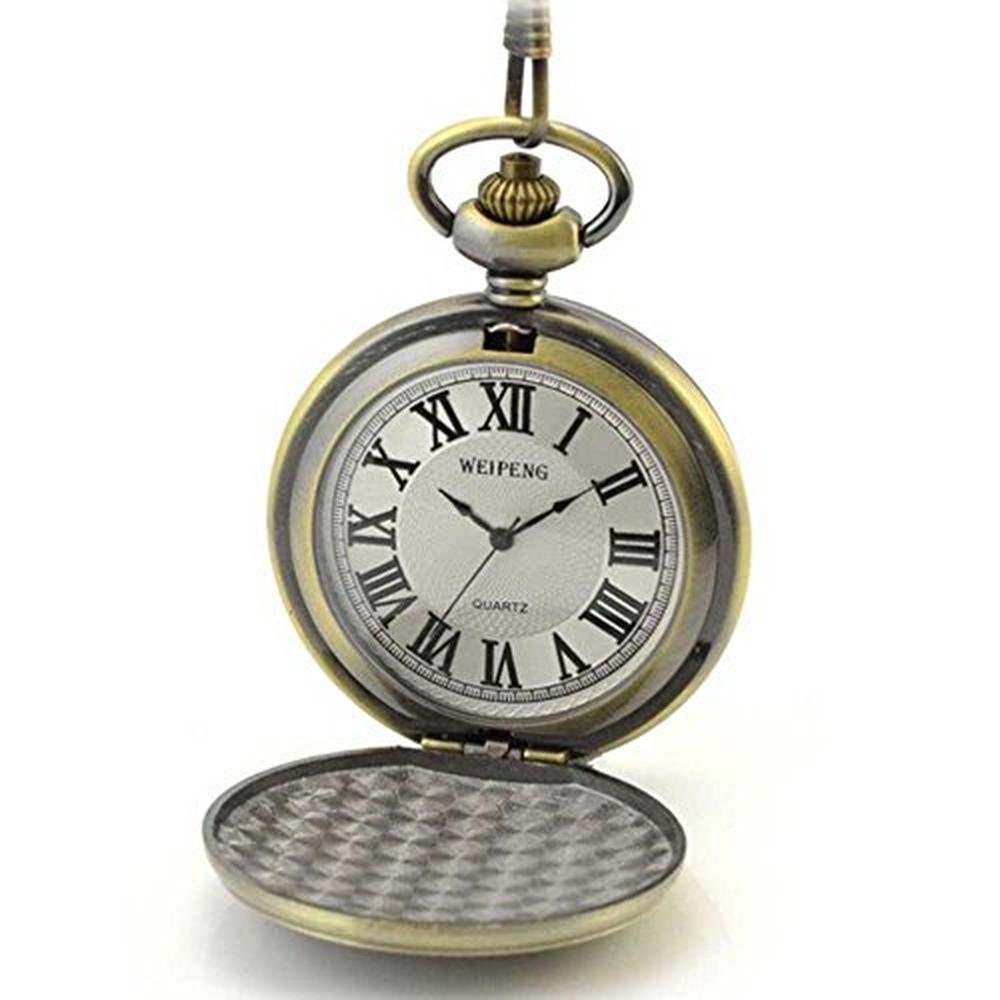 Quartz Pocket Watch: Realpoo Retro Quartz Movement Pocket – Close-up Detail