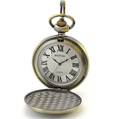 Quartz Pocket Watch: Realpoo Retro Quartz Movement Pocket – Close-up Detail