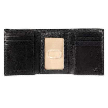 Dockers Men's Coated LeatherExtra Capacity Trifold Wallet – Side View