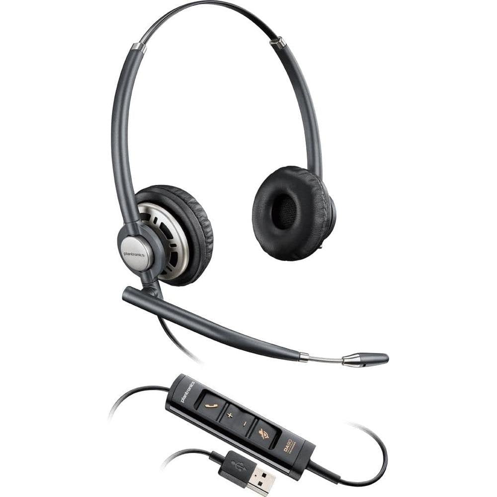 Plantronics HW725 EncorePro Wired Headset – Front View