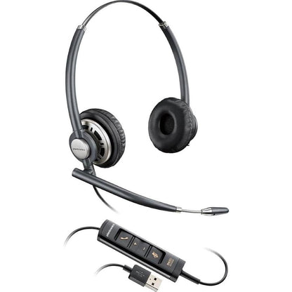 Plantronics HW725 EncorePro Wired Headset – Side View